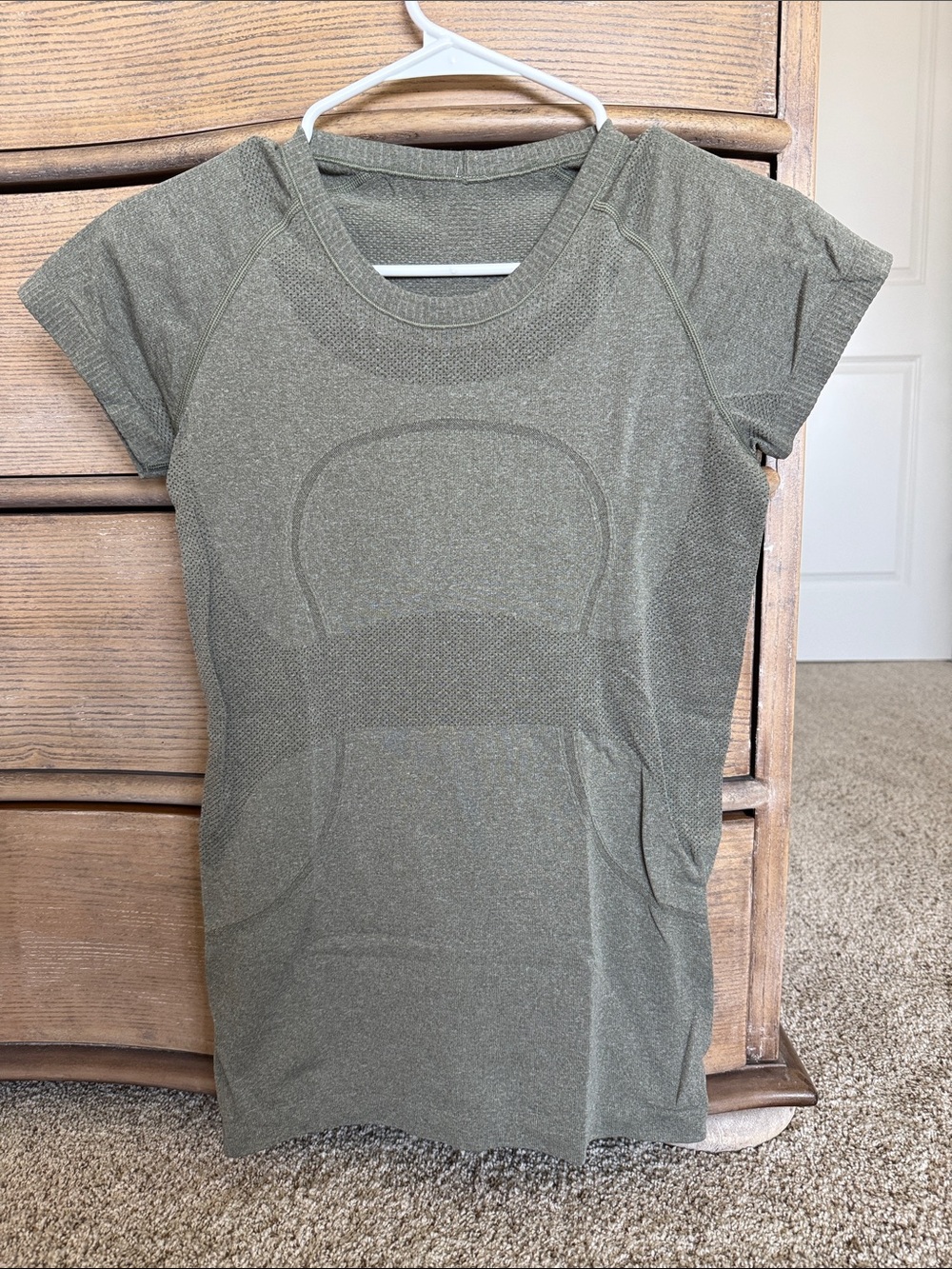 lululemon athletica Olive Green Muscle Tee